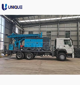 Perceuse de puits d'eau UNIQUE montée sur camion de forage rotatif à prix d'usine 260m 300m 400m 500m pour plate-forme de forage de mine d'eau - Product Image 4