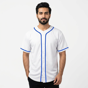 เสื้อเบสบอลสำหรับทุกเพศปากีสถานเสื้อเจอร์ซีย์เบสบอลระบายอากาศได้ดี - Product Image 1