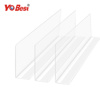 Fabricants usine personnalisé PVC L/T forme bande magnétique couleur claire pièces de moulage par extrusion profilés en plastique diviseurs d'étagères