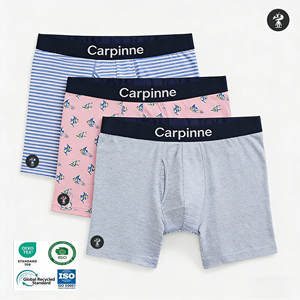 Caleçons Boxers Homme en <span class=keywords><strong>Laine</strong></span> Mérinos Tricotés Respirants Anti-Bactériens Taille Mi-Haute Vente en Gros Personnalisée OEM - Product Image 1