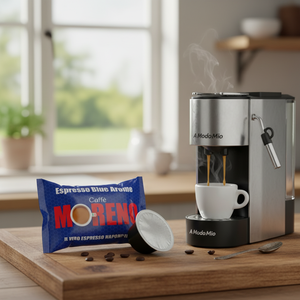 Capsule di Caffè Moreno Blue Blend, 100 Pezzi, Compatibili con Macchine Monodose A Modo Mio, 0,12g/Capsula - Product Image 3