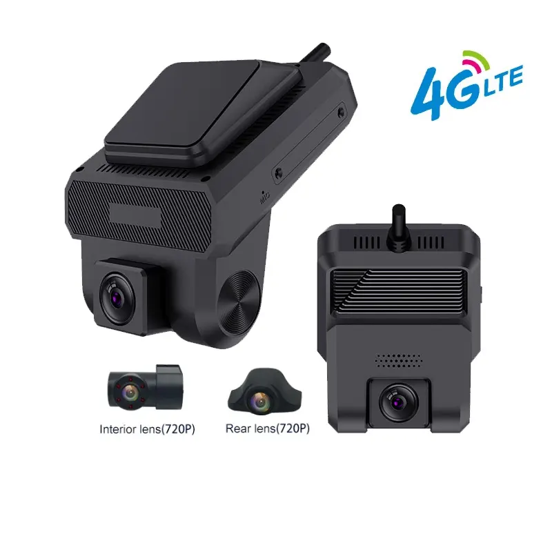 4G 3 Lens Car Dash Camera With ADAS Detection Security Monitor Android Wifi Car Dash Cam Camera G-Sensor Car Recorder