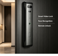 Anti-Spionage Passwort-Smartlock mit Fingerabdruck, IC-Karte und Schlüssel - Haustürschloss für Sicherheit in Haus und Wohnung