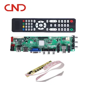 CND توفر شاشة تلفزيون رقمية عالمية led لوحة أم تلفزيون led بطاقة عرض dvb-t dvb