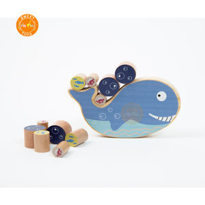 Riconoscimento della forma di legno giocattoli educativi in stile balena marina per bambini della prima <span class=keywords><strong>infanzia</strong></span> - Product Image 5