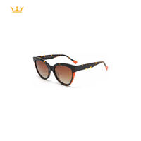 Nouvelle Arrivée Lunettes de Soleil Tendance Dégradées avec Verres TAC Protection UV400 Légères pour Usage Quotidien Unisexe Monture Œil de Chat Pleine Monture Carrée