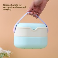Sac de toilette étanche à séparation sec-humide, en silicone, anti-moisissure, antibactérien, style pochette, à bandoulière ; Sac pliable