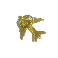 Insigne d'aviation souvenir personnalisé insigne d'aviation en alliage doré et argenté modèle d'avion insigne de costume pour hommes