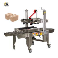 Selladora de Cajas Semiautomática Eléctrica de Acero Inoxidable Goldtec, Máquina Selladora de Cinta Adhesiva para Cajas de Cartón