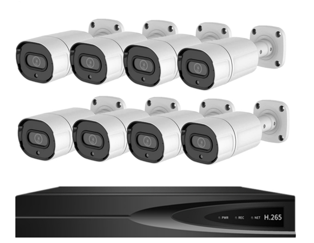 4  Monitoring Set  Video Surveillance System for 1080P POE Camera System Kit