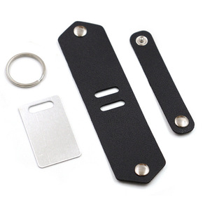 Cross-border PU leather photo <b>keychain</b>, <b>personalized</b> photo insert <b>keychain</b>, family/couple gift photo cover - Product Image 5