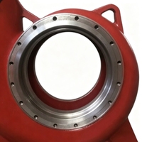 Boîtier de turbine de pompe centrifuge en fonte sablée, volute de pompe avec angle de sortie à 90°, pièces de rechange pour pompe
