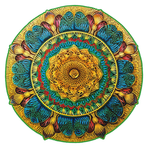 Rompecabezas de Mandala Colorido con Impresión a Todo Color, Esquinas Redondeadas, Acabado Mate, para Edades de 8 a 13 Años, Unisex, de Cartón - Product Image 1