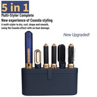 Sèche-Cheveux à Moteur BLDC 5 en 1 Multifonction, Fer à Boucler 110 000 tr/min, Nouveau Styler de Haute Qualité, Brosse Lissante pour Cadeau Maison