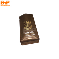 Bolsas de café negras biodegradables Bio Pla con válvula 250g 500g 1kg Bolsa de café de fondo plano Bolsa de pie Bolsas de embalaje de té