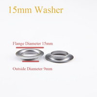 Œillet rond en laiton sur mesure de 15 mm sans nickel, fabriqué à Taïwan, pour chaussures, vêtements et sacs