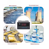 CH6 instrumen Alarm tampilan Digital cerdas, pengukur Level cairan tekanan suhu PT100 Thermocouple Thermoresistor OEM