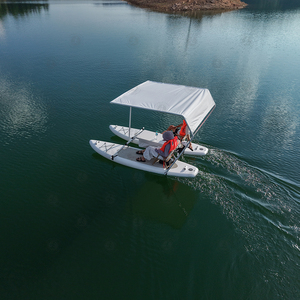 Catamarán Inflable Plegable de PVC, Eléctrico, con Energí<span class=keywords><strong>a</strong></span> Solar, para Paseos Fluviales de Verano, Yate Deportivo - Product Image 2