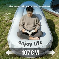 Canapé gonflable moderne Da Niu en PVC pliable avec pompe à air électrique portable pour festivals de musique et camping