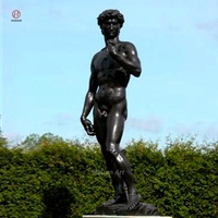 Statue en bronze grandeur nature classique Statue de David en bronze