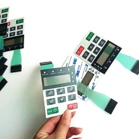 Clavier à clavier OEM personnalisé en polyester ou polycarbonate à boutons gaufrés à membrane