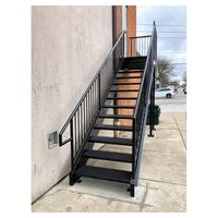 Kit d'éclairage pour éclairage d'escalier droit, bandes LED ou marchepieds intégrés dans une main courante ou des marches d'escalier
