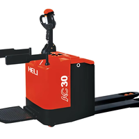 Chariot à palettes hydraulique manuel KOMATCO CBD30-460 4WD avec batterie au plomb-acide, vente en promotion
