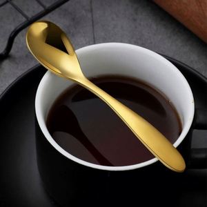 Small Stainless Steel Tea <b>Coffee</b> Dessert <b>Spoon</b> Set Gold Black Copper Color for Stirring - Product Image 4