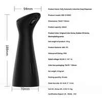 Dispensador Automático de Jabón Líquido sin Contacto, a Pilas, Impermeable, de 200 ml, con Certificación CE y FCC, para Baños de Hotel, Venta al Por Mayor