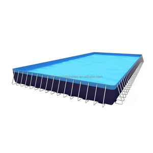Piscine hors sol en PVC avec structure métallique, grand bassin de natation <span class=keywords><strong>d</strong></span>'été, piscine hors sol en PVC avec structure métallique - Product Image 4