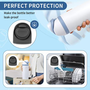Tapón de repuesto, juntas de tapa de botella de agua de silicona para Owala FreeSip Cap 16oz 24oz 32oz 40oz botella Owala Accesorios - Product Image 4