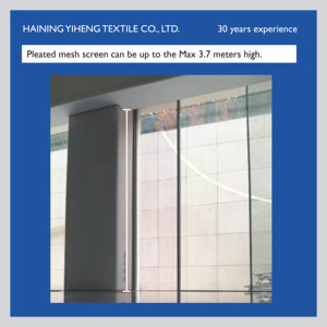 Tela de poliéster impermeable antimosquitos con diseño moderno al por mayor, red plegable Pleisse, pantalla retráctil contra insectos, malla plisada - Product Image 2