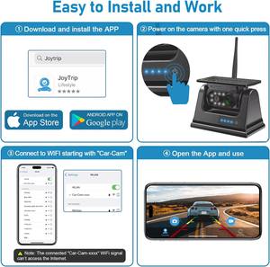 <span class=keywords><strong>Caméra</strong></span> <span class=keywords><strong>de</strong></span> <span class=keywords><strong>recul</strong></span> solaire <span class=keywords><strong>sans</strong></span> <span class=keywords><strong>fil</strong></span> 1080P pour remorques <span class=keywords><strong>de</strong></span> camion RV campeurs CCD AHD <span class=keywords><strong>caméra</strong></span> <span class=keywords><strong>de</strong></span> <span class=keywords><strong>recul</strong></span> <span class=keywords><strong>Rechargeable</strong></span> Base magnétique WiFi APP - Product Image 6