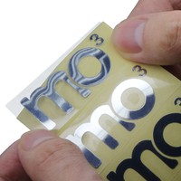 Étiquette autocollante métallisée en nickel plaqué or, pour bouteille de parfum, 50 pièces, à bas prix
