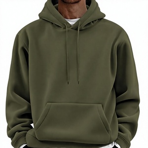 Mens Warm <b>Thermal</b> <b>Fleece</b> Pullover Hoodie With Ribbed Cuffs And Comfortable Fit For Cold Weather - Product Image 1