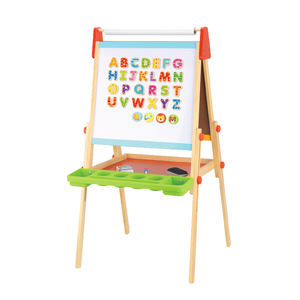 2025 Neues Spielzeug Stehende Staffelei Holz Lernspiel zeug für Kinder Lernen und Zeichnen - Product Image 1