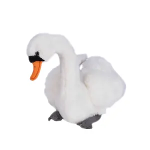 Encantador juguete de peluche loco Cisne de peluche blanco Cisne de peluche suave