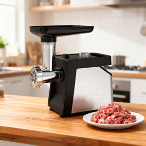 Machine à hacher la viande en acier inoxydable 1200W de qualité commerciale pour usage domestique et en restaurant, capacité de 3,1 à 5 kg/min - Product Image 3