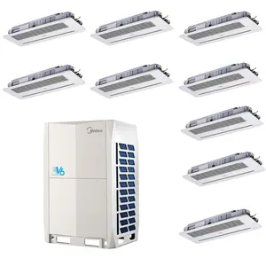 Midea smart VRF vrv ceiling cassette type for home use split duct type heat and cool central air conditioners