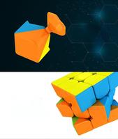 Mini compétition lisse porte-clés Cube à trois niveaux ensemble de jouets éducatifs pour enfants étudiants pour porte-clés en peluche