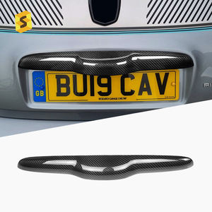 Accessoires d'intérieur en Fiber de carbone <span class=keywords><strong>ES</strong></span> plaque d'immatriculation de coffre plaque décorative pour <span class=keywords><strong>Fiat</strong></span> <span class=keywords><strong>500</strong></span> /Abarth design innovant - Product Image 6