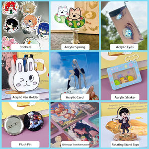 Support de bureau personnalisé en acrylique pour personnage d'<span class=keywords><strong>anime</strong></span>, double face, holographique, transparent, pour personnage de dessin animé - Product Image 6