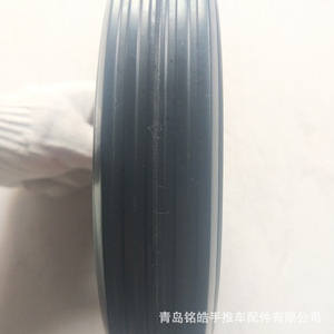ล้อเลื่อนยางตัน 8 นิ้ว สีแดง ล้อลื่นแบบลูกปืน รับน้ำหนักได้ 180 กก. สำหรับรถเข็นมือ รถเข็นเครื่องมือ ใช้ในอุตสาหกรรม - Product Image 5