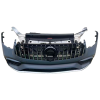 Bumper Plastik Lengkap dengan Kit Radiator untuk Mercedes-Benz GLC Cocok untuk GLC63 253 AMG-Pemasangan Bolt-On Universal