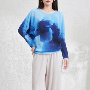 Chemisier élégant décontracté pour femme à manches chauve-souris, style coréen, rayé, ample et respirant, vente en gros en vrac - PY Fashion Design - Product Image 1