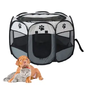 Летняя дышащая прочная кемпинговая многофункциональная складная переносная палатка из стальной проволоки для путешествий на открытом воздухе палатка для собак и кошек клетка для собак