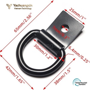 Yachuangxin Flat Iron Connector <b>Bracket</b> <b>Black</b> Matte Finish 90 Degree Home Installation Hardware - Product Image 3