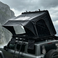 Tente de toit rigide en aluminium imperméable pour SUV 4x4, installation rapide pour 1 à 2 personnes, pour le camping