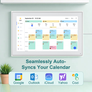 <span class=keywords><strong>Calendario</strong></span> Digital de Pared con Pantalla Táctil y Tabla de Tareas, Planificador Familiar Inteligente con Pantalla Interactiva para Horarios Diarios, Montable en Pared o Escritorio - Product Image 3