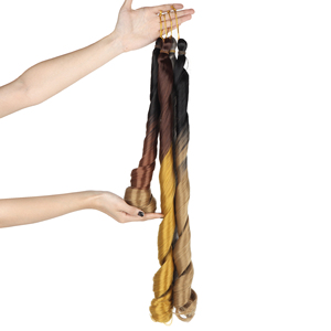 Synthetische Haarverlängerung für Braids mit Lockeren Wellen, Spirallocken, Häkelhaar, Vorgedehnt, French <span class=keywords><strong>Curls</strong></span>, Haarbündel für geflochtene Zöpfe mit lockigen Enden - Product Image 4